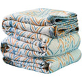 Coperta Double Face in Stile Boho Realizzata in Cotone Biologico Beige 20