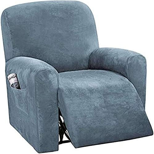 Copripoltrona Relax Elasticizzata Completa con Tasche Laterali per Poltrona Reclinabile Colore