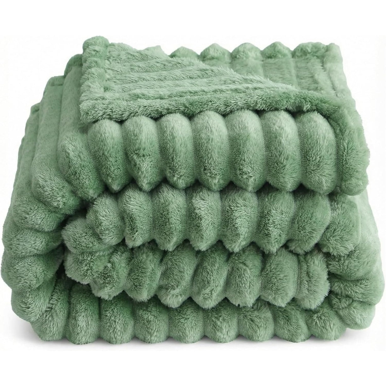 Plaid in Microfibra Soffice Effetto Pile per Divano Camera e Zona Li